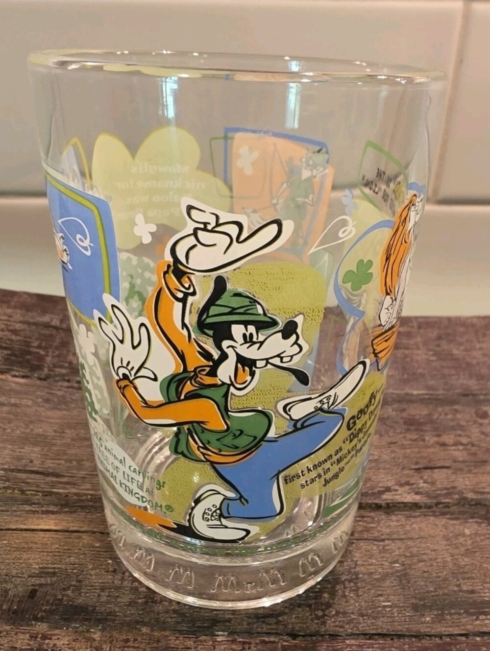 Walt Disney World Mcdonald's "100 Years Of Magic" Glass With Goofy